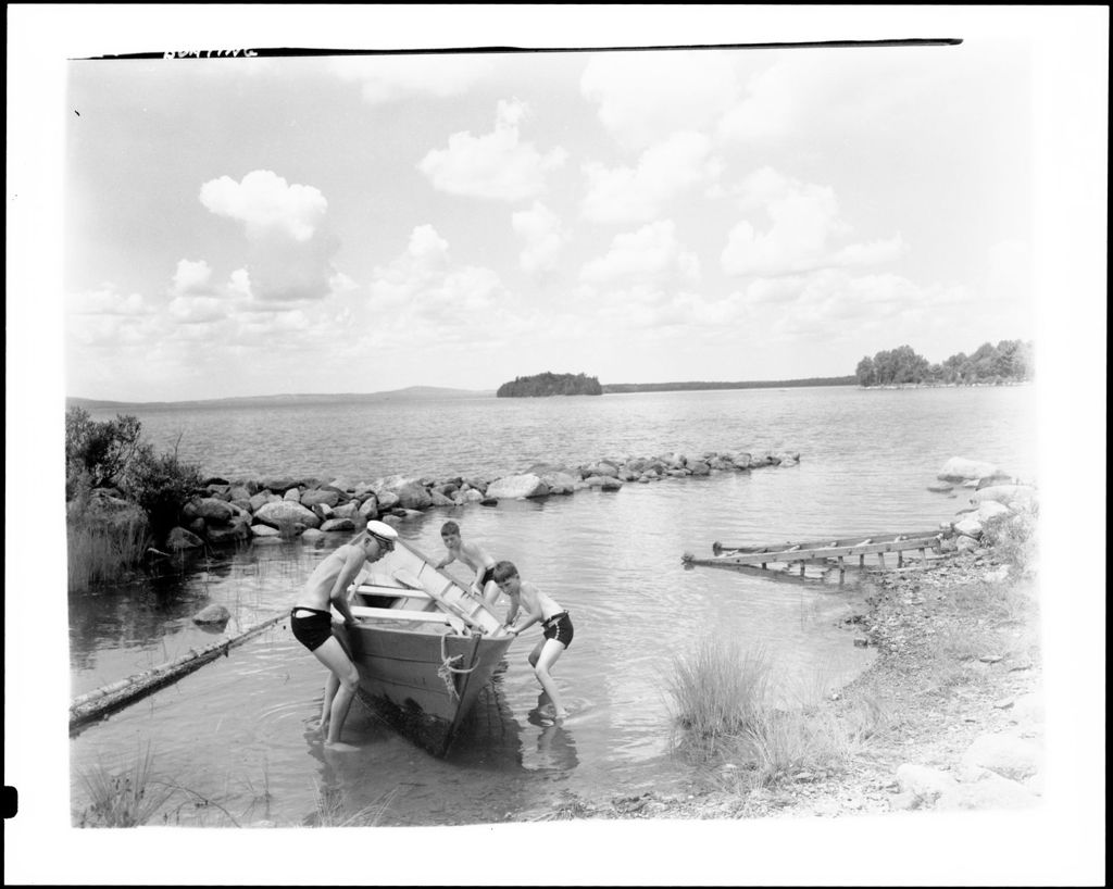 Miniature of Boys Landing A Boat