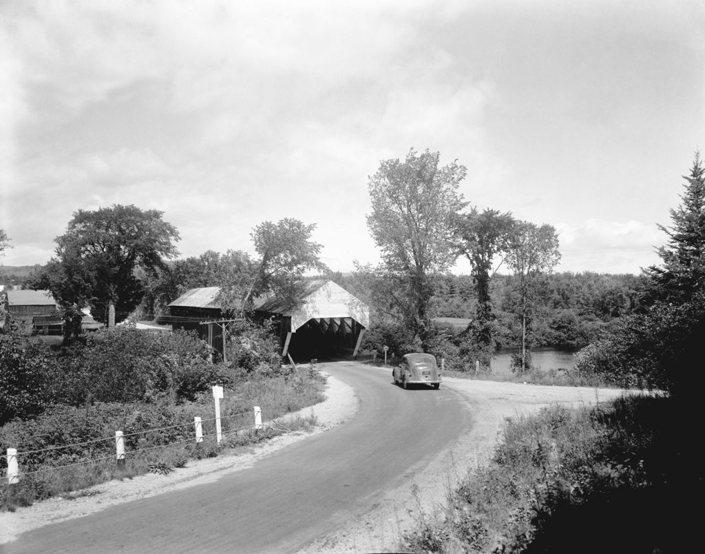 Miniature of End View Of Covered Bridge In Porter