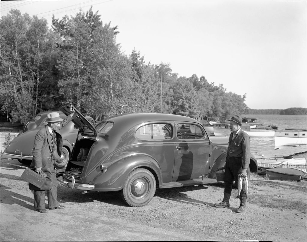 Miniature of Two Men Returning From Day Of Fishing
