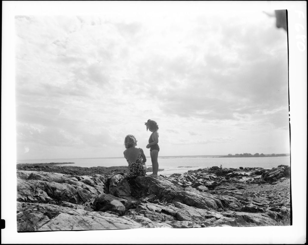 Miniature of Mother And Daughter On A Rocky Shore