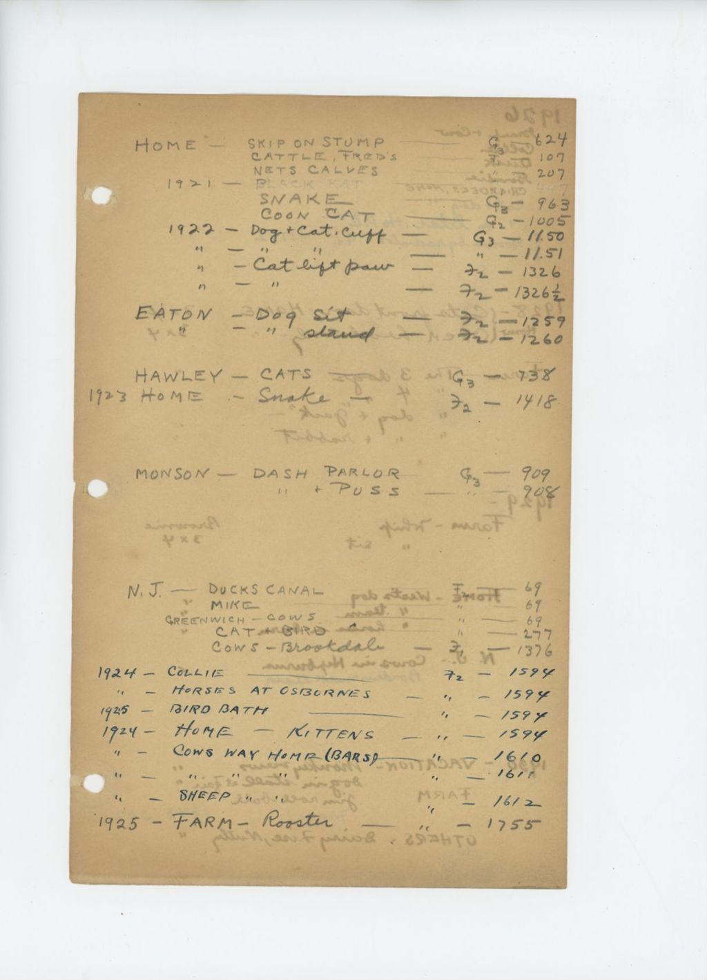 Miniature of [George French Index] 1 of 2