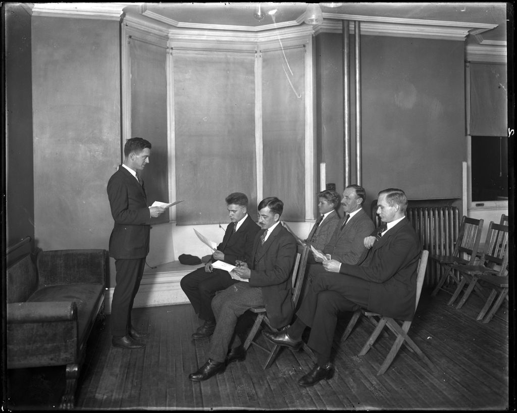 Miniature of College Instructor In Front Of Small Group Of Students, Nj