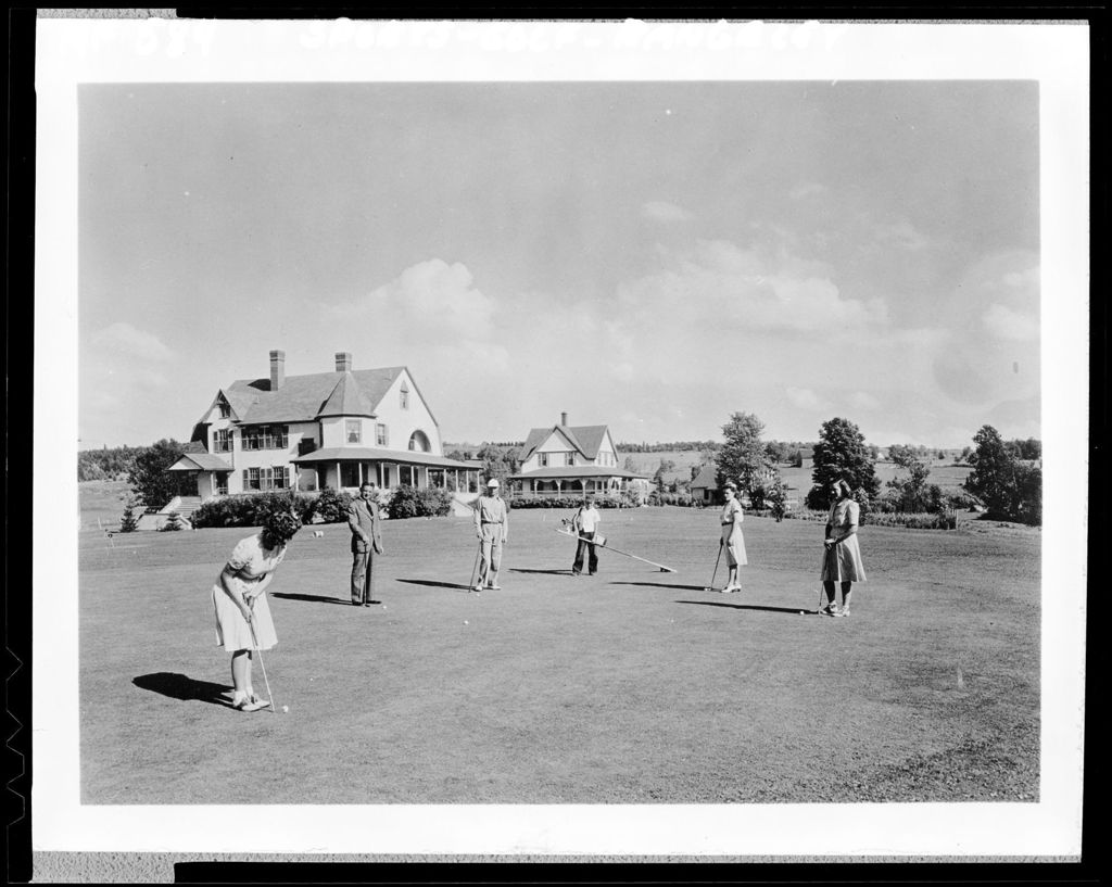 Miniature of Group Of People Playing Golf At Rangeley