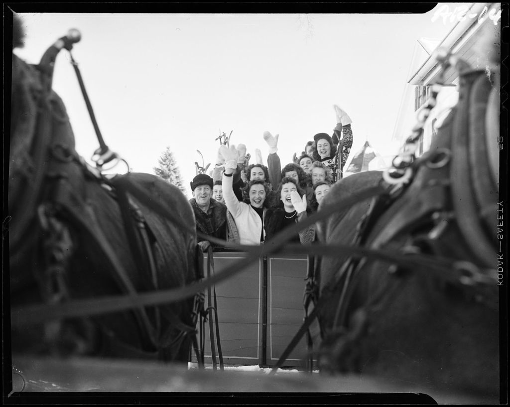 Miniature of Group Of People In A Sleigh