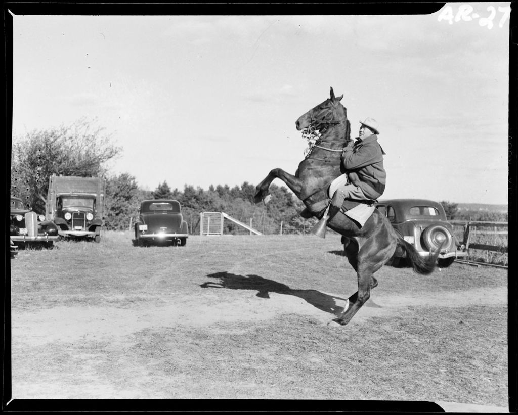 Miniature of Man On Rearing Horse