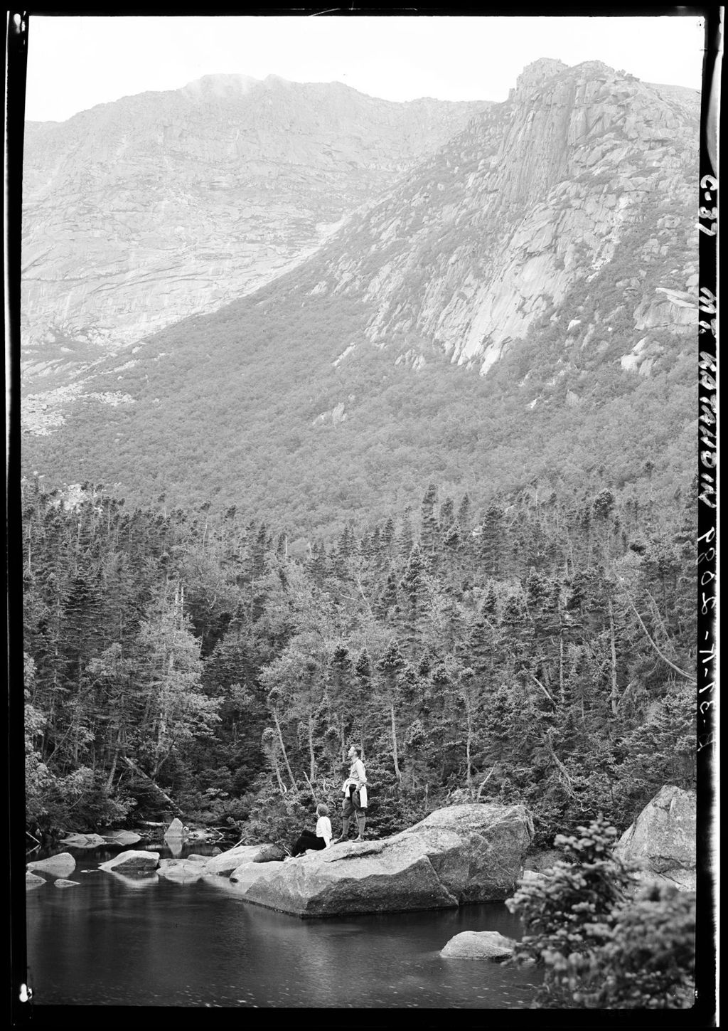 Miniature of A Couple Beside A Stream At Mount Katahdin