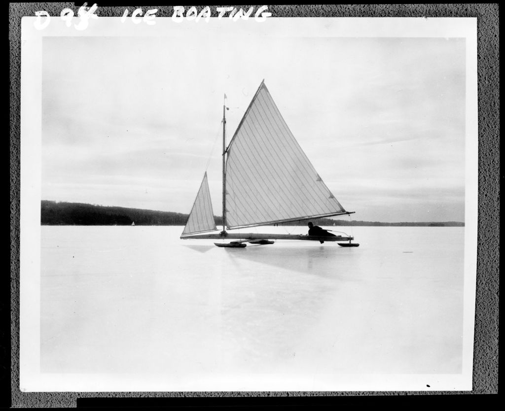 Miniature of Man On An Ice Boat
