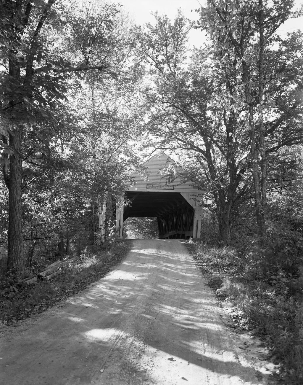 Miniature of End View Of Covered Bridge In South Andover
