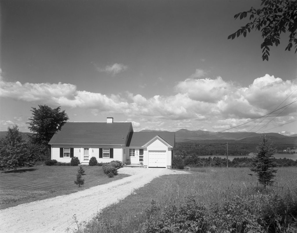 Miniature of Cape Style House With Attached Garage, Nice View Of Lake And Mountains In Center Lovell