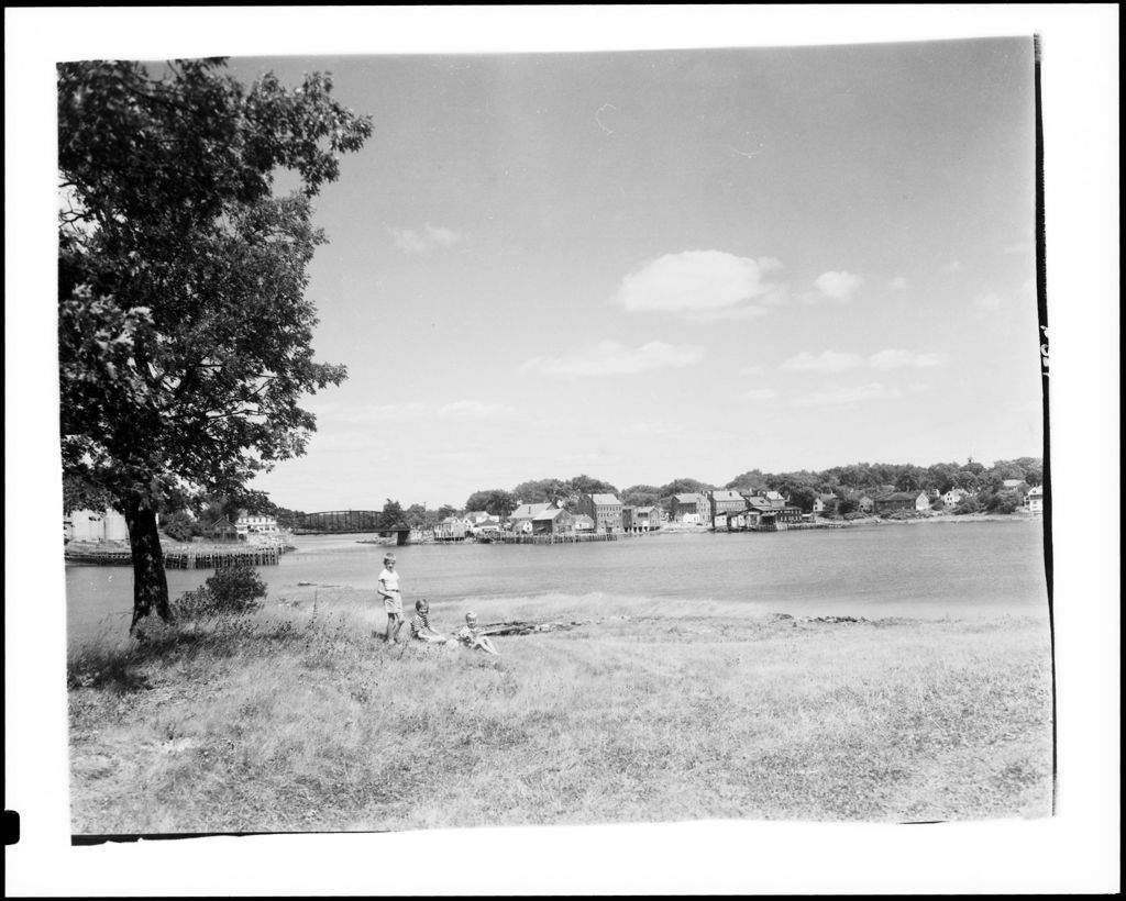 Miniature of Village From Across Harbor