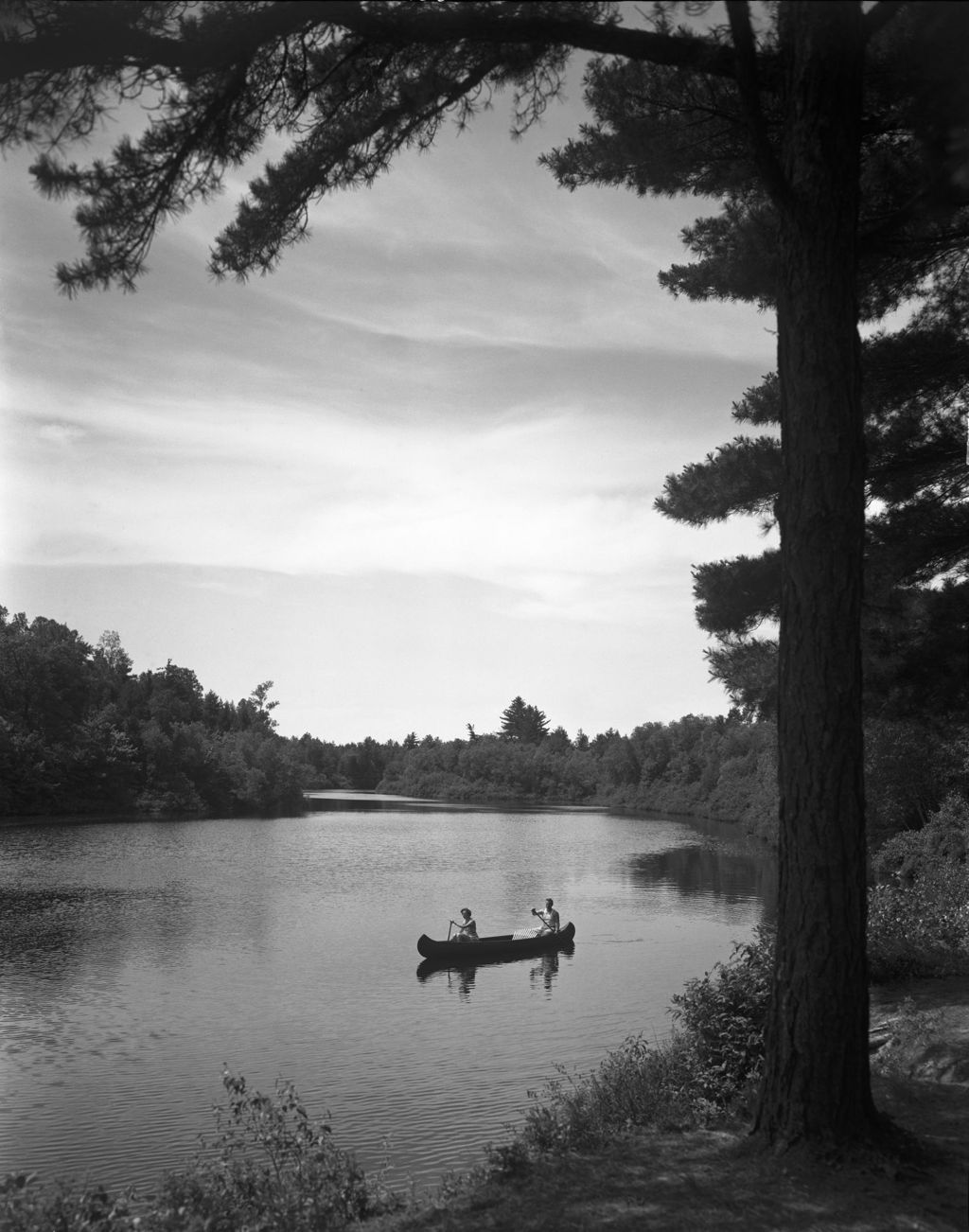 Miniature of A Couple In A Canoe On A River In Porter
