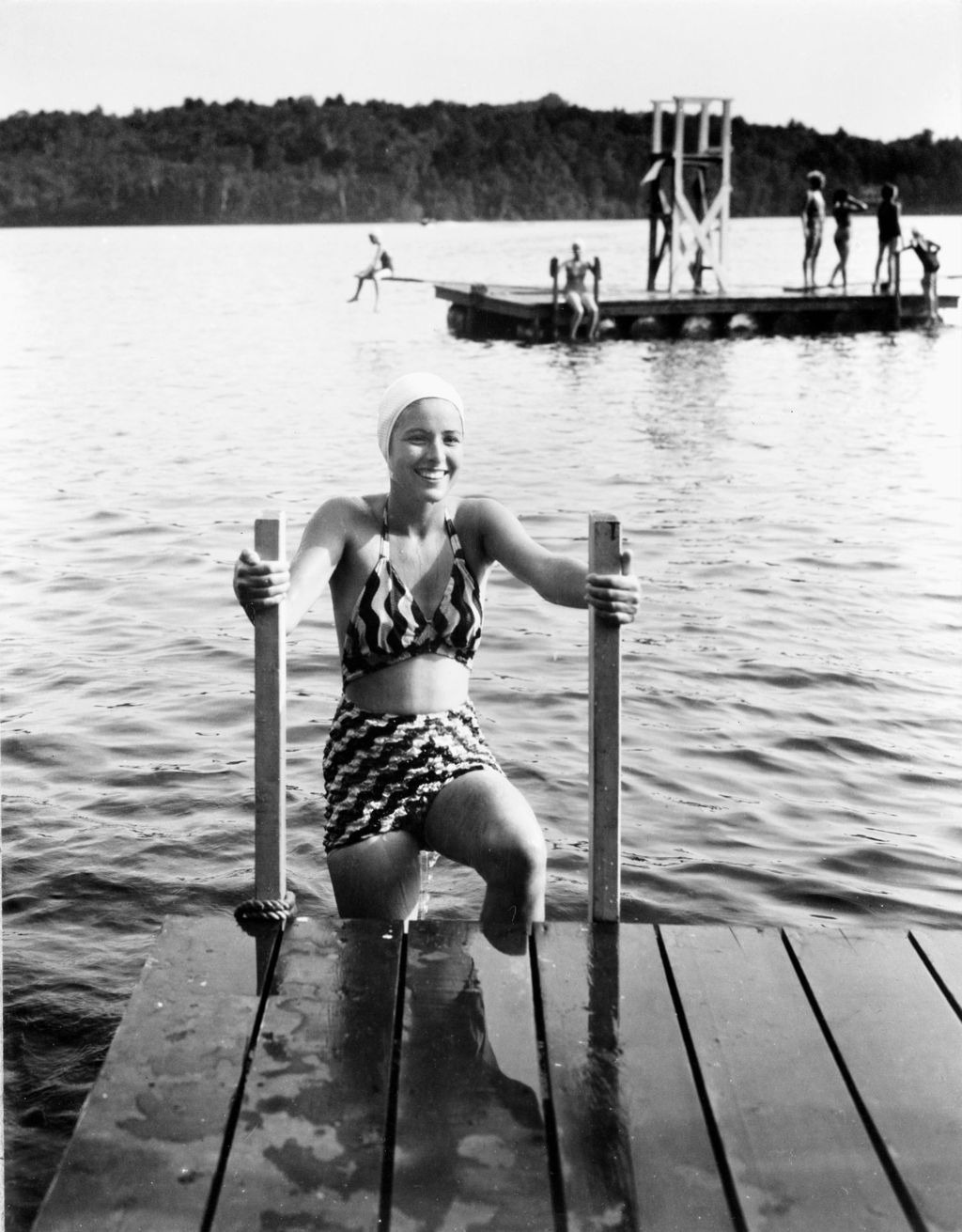Miniature of Young Lady Out Swimming