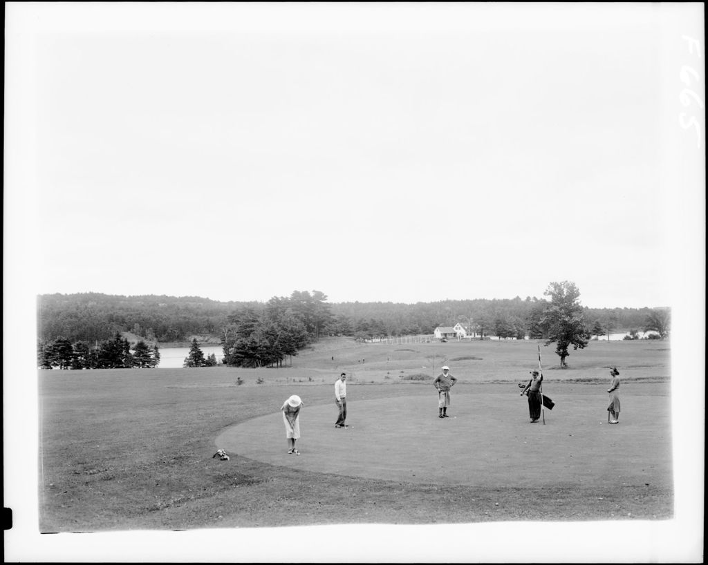 Miniature of People Playing Golf
