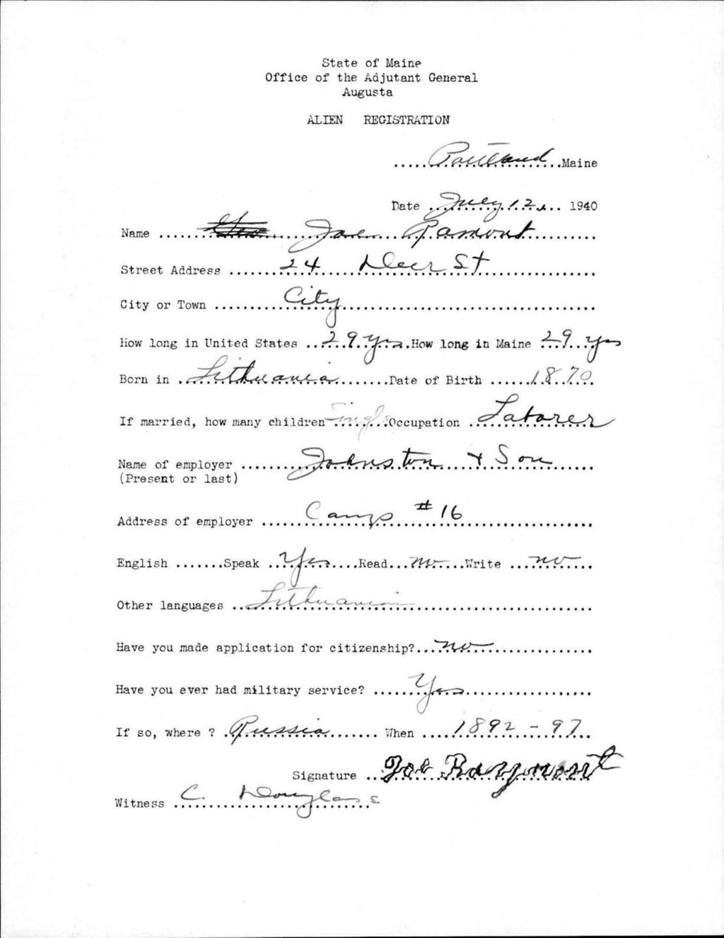 Miniature of Alien Registration- Ramont, Joe (Portland, Cumberland County)