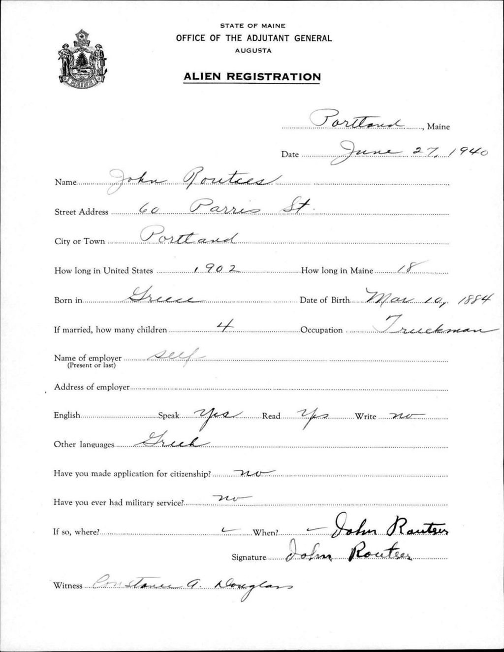 Miniature of Alien Registration- Routeer, John (Portland, Cumberland County)