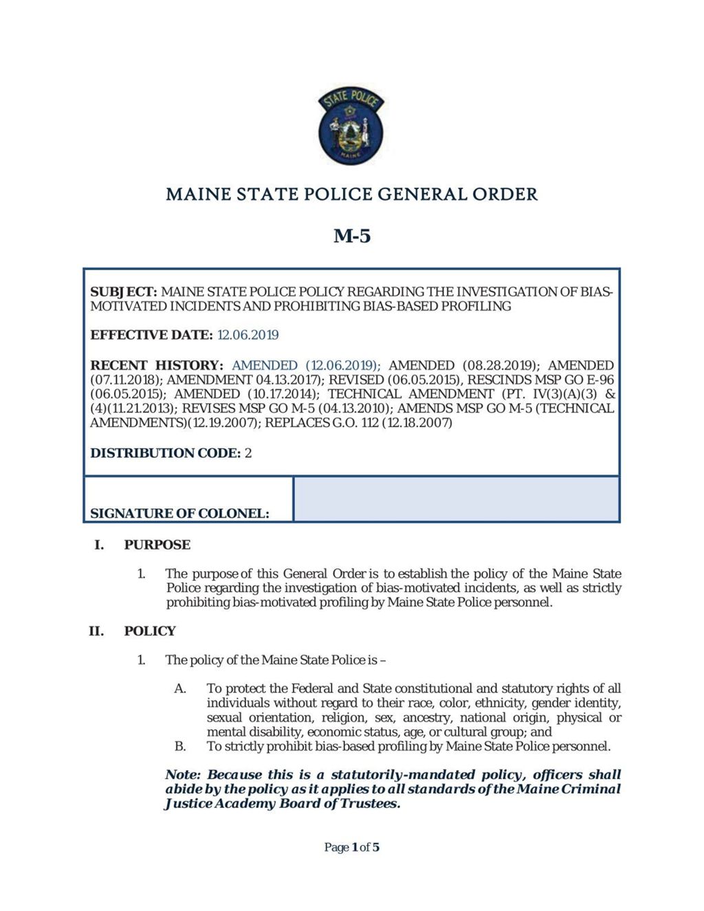 Miniature of 201212 MSP GO M-5 FOR FILING WITH MSA (Three (3) GOs)