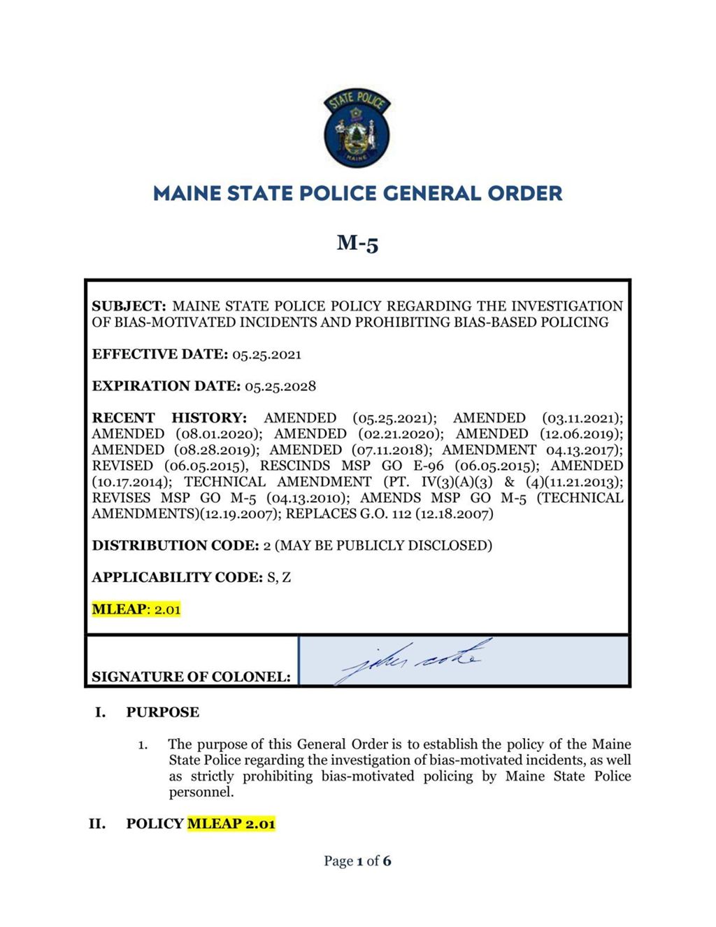 Miniature of 210521 Signed - AMD'T - MSP GO M-5 + Attachments