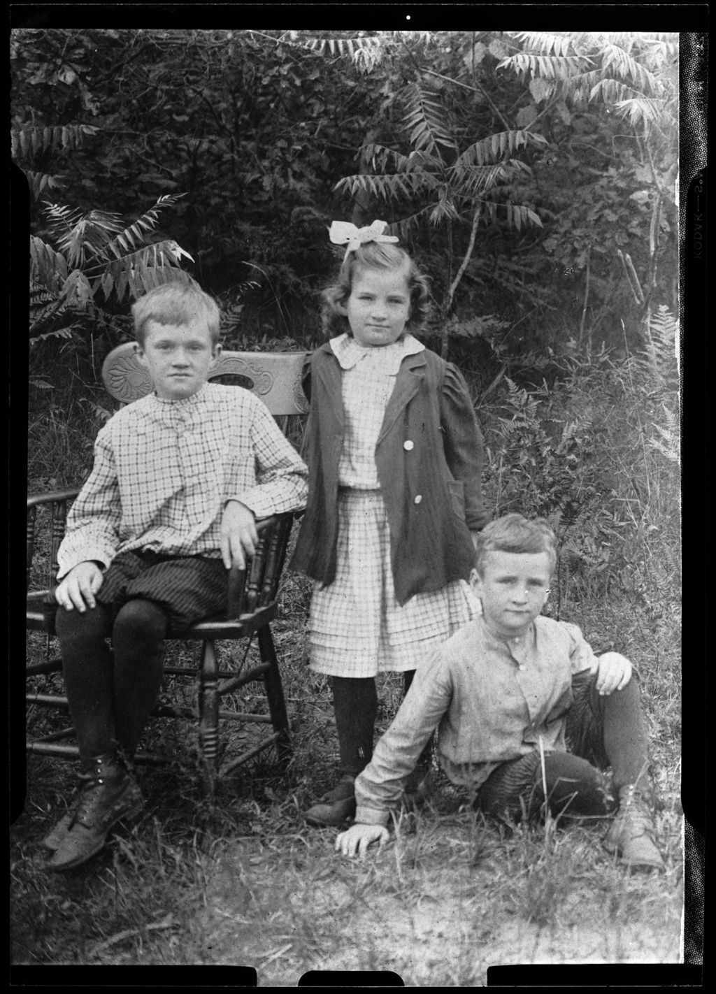 Miniature of portrait Of Two Boys And A Girl. "Sid, Ormond And Florence Stanley As Kids"