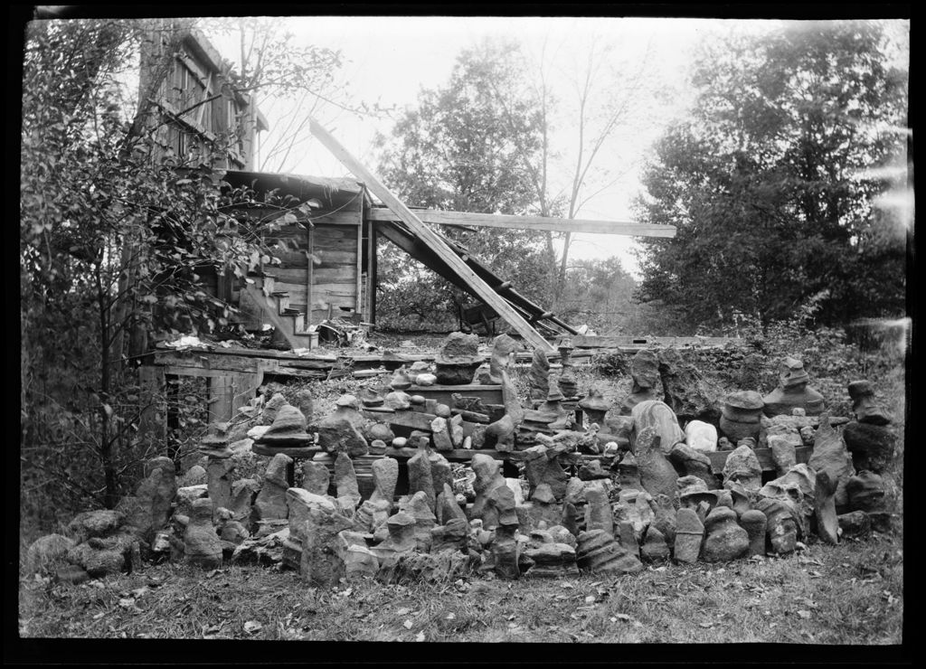 Miniature of Shot Entitled Barn And Funny Rocks.