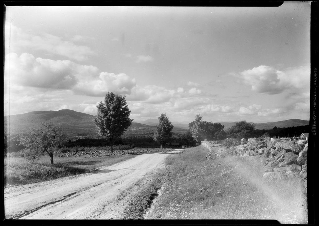 Miniature of Fields, Mountains And Stone Walls.