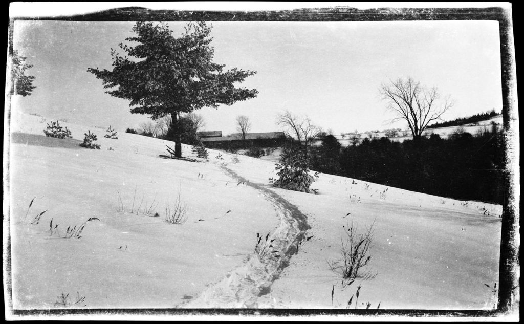 Miniature of Path Over Snow Covered Field