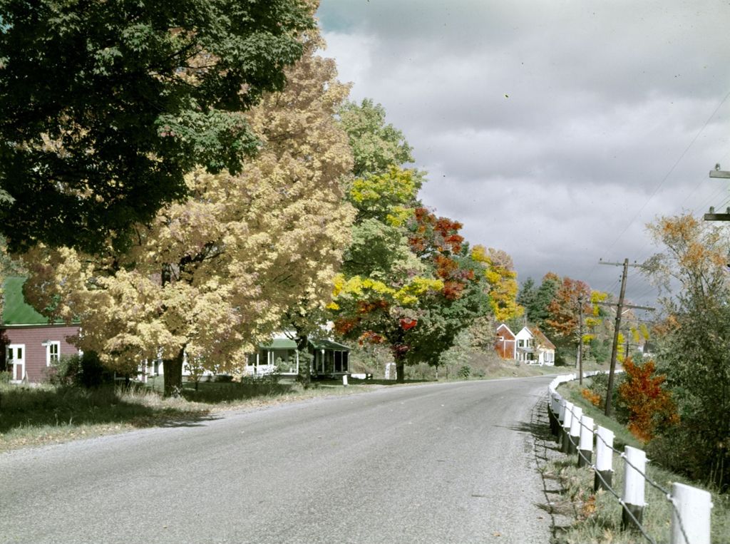 Miniature of Fall Foliage And Homes In Campton, New Hampshire