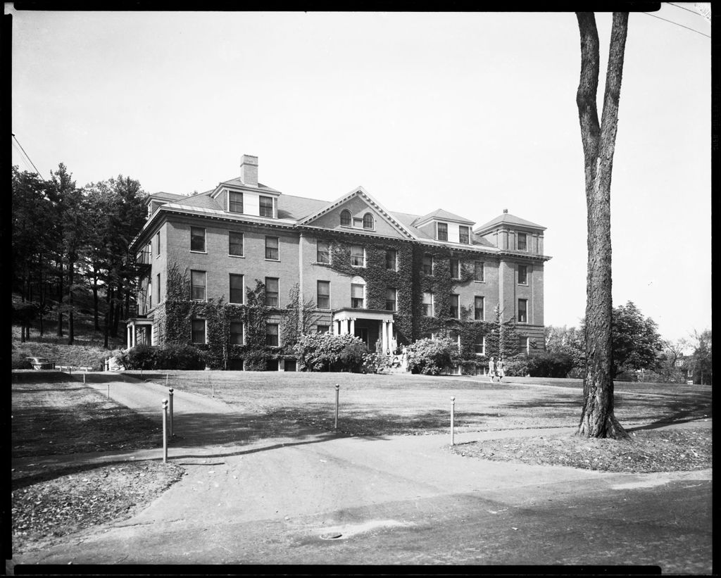 Miniature of One Of The Buildings On Campus Of Bates College, Girls Outside On Porch