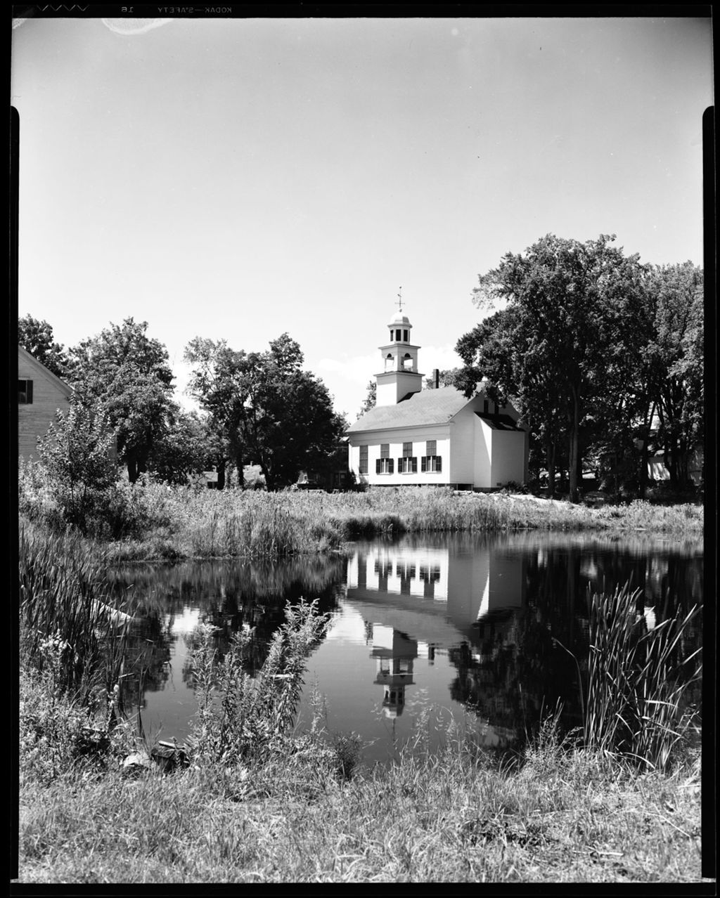 Miniature of Church Reflected In A Pond In Sandwich, N.H.
