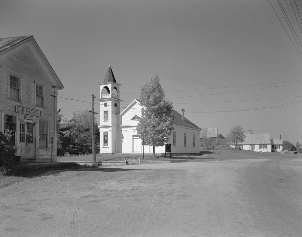 Miniature of Rural Village, Store Left, Church Center, Houses Right In Shapleigh