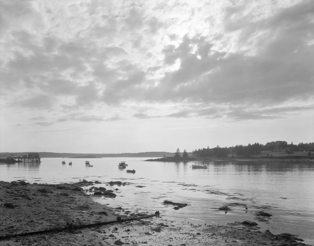 Miniature of Long View Of Harbor At Sunset, Gilberts Lobster Pound Far Left