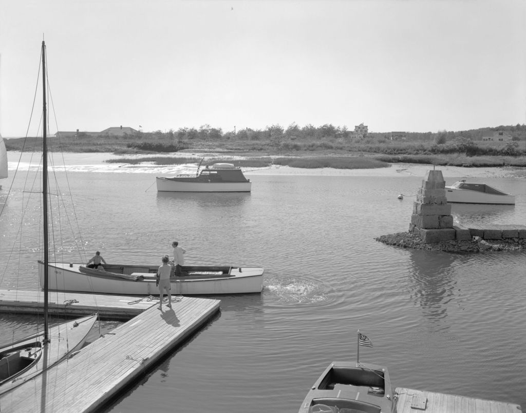 Miniature of Boats At Dock And Anchored In Harbor In Kennebunkport