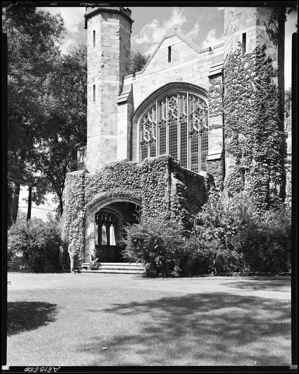 Miniature of Front Of A Building On Bates College Campus