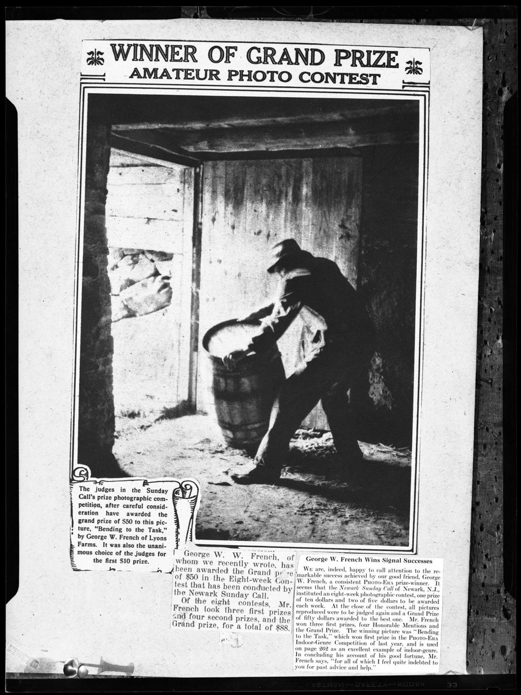 Miniature of Published Photo And Text Titled "Bending To The Task" --- 6x8