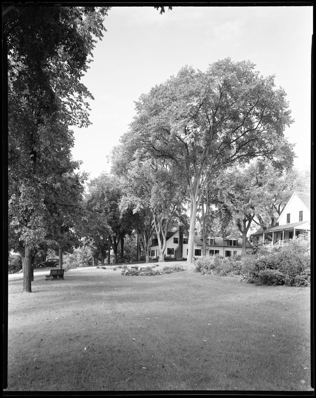 Miniature of Overall View Of A Very Large Home From Front Yard, Many Trees In Foreground