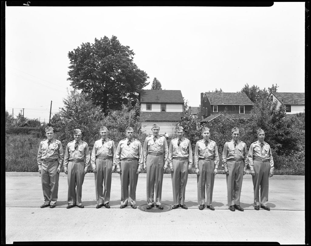 Miniature of Civil Defense Troops 9 Men