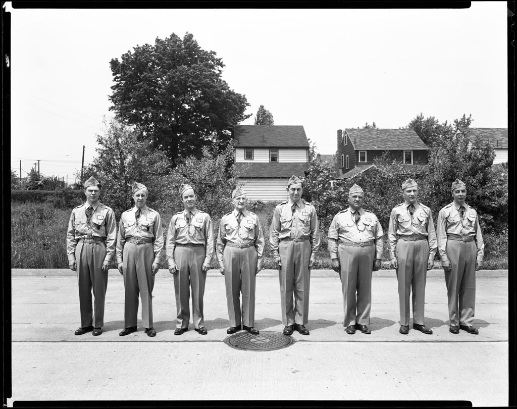 Miniature of Civil Defense Troops, 8 Men