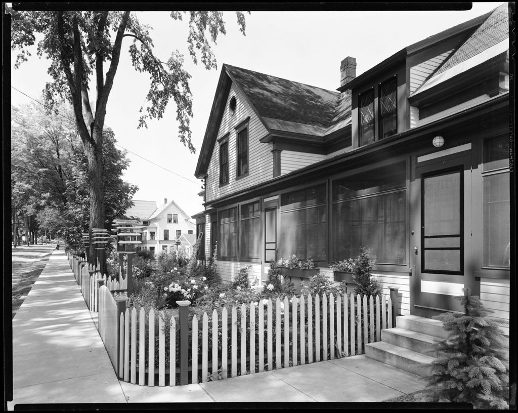 Miniature of Close-up Of Front Of A House Showing A White Picket Fence And A Yard Full Of Flowers ( Floss Norton's House)
