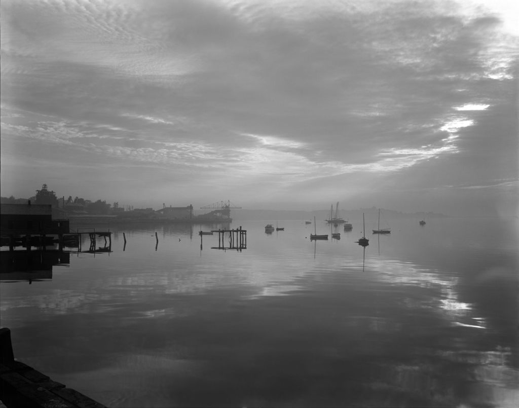 Miniature of Rockland Harbor At Sunrise, Slightly Foggy