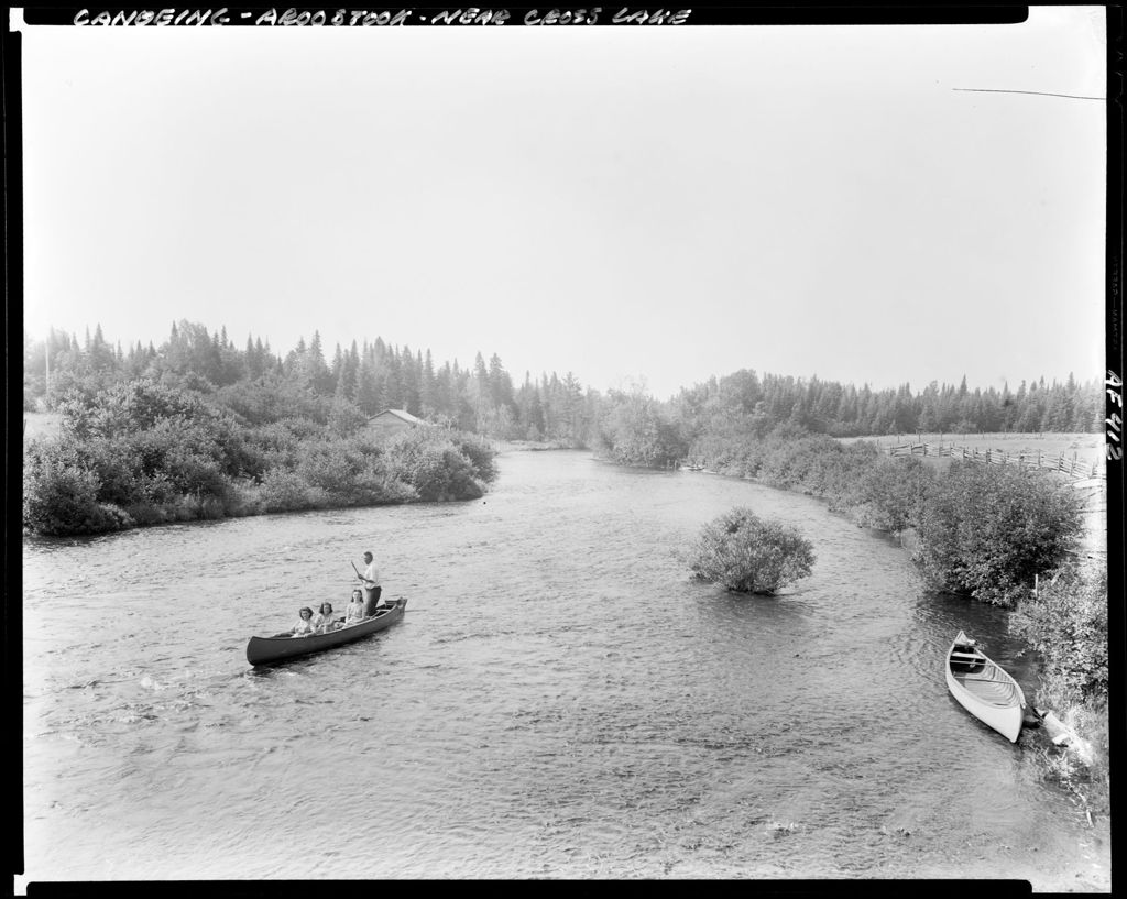 Miniature of A Family In A Canoe At Cross Lake