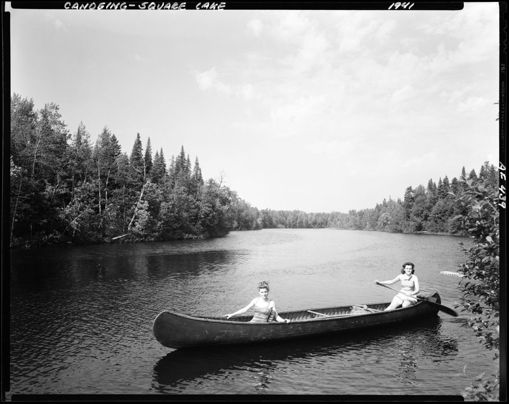 Miniature of Two Ladies Canoeing At Square Lake