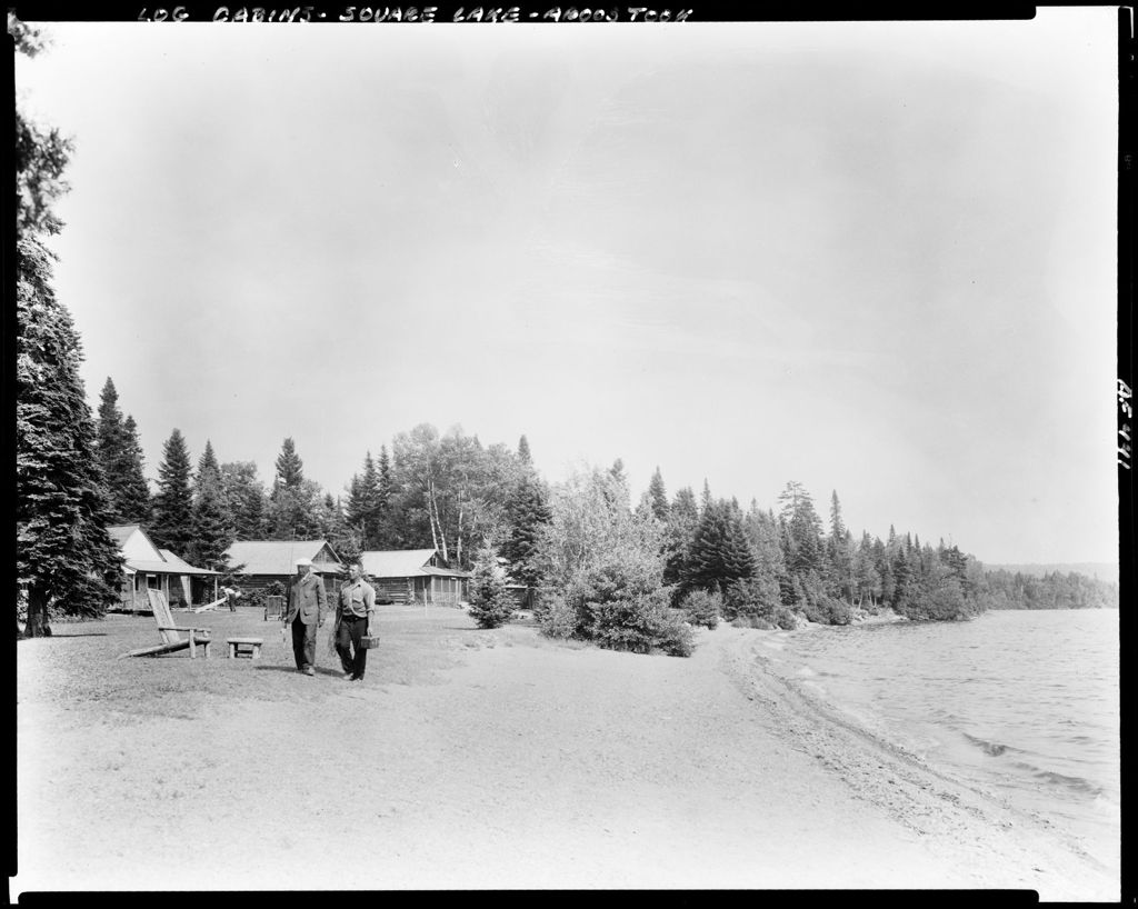 Miniature of Log Cabins Along Shore Of Square Lake In Aroostook County