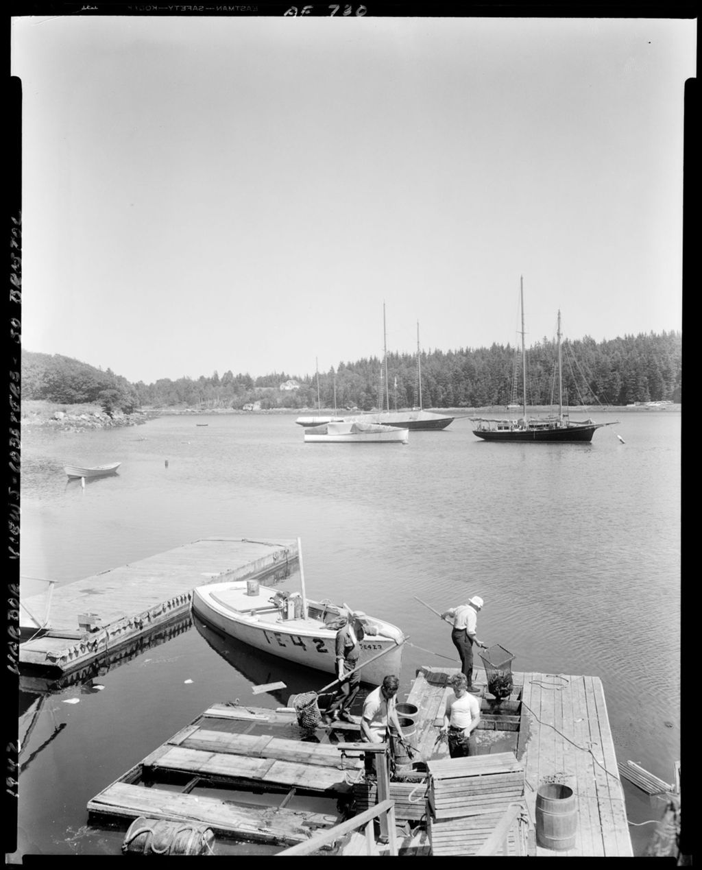 Miniature of Lobster Fisherman Selling His Catch In South Bristol
