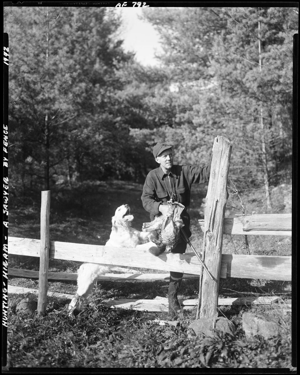 Miniature of Partridge Hunter And His Dog With Days Bag--Hiram