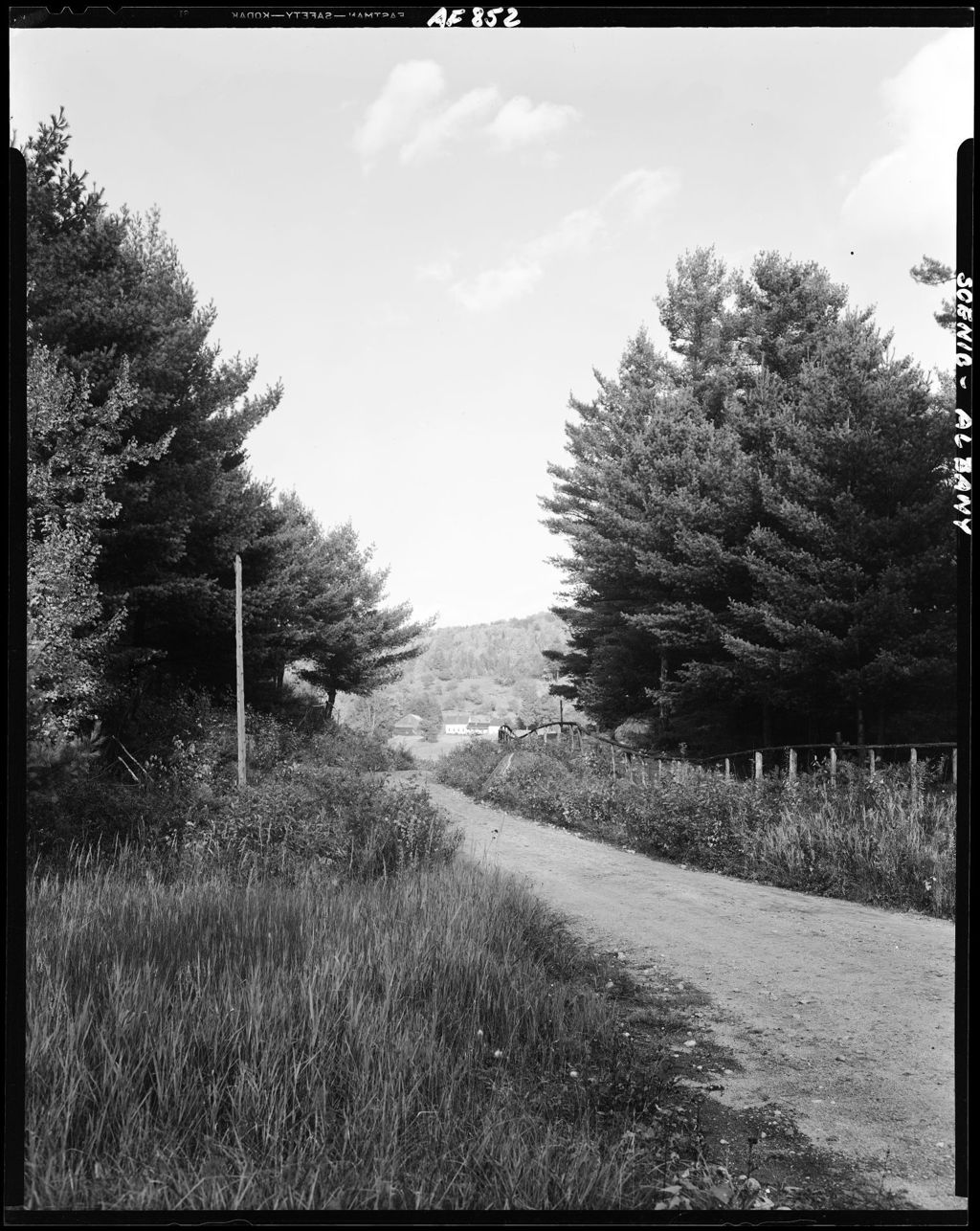 Miniature of Gravel Road Through Woods In Albany, Farm In Distance