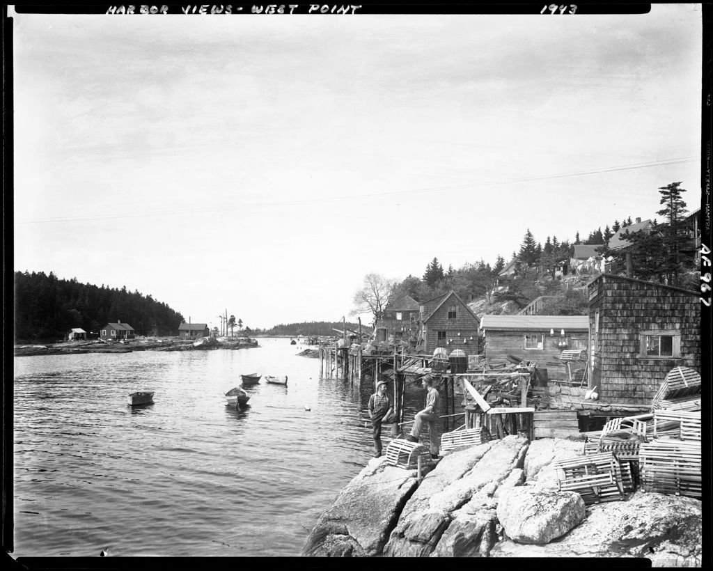 Miniature of Fishermen's Wharves Along The Shore At West Point