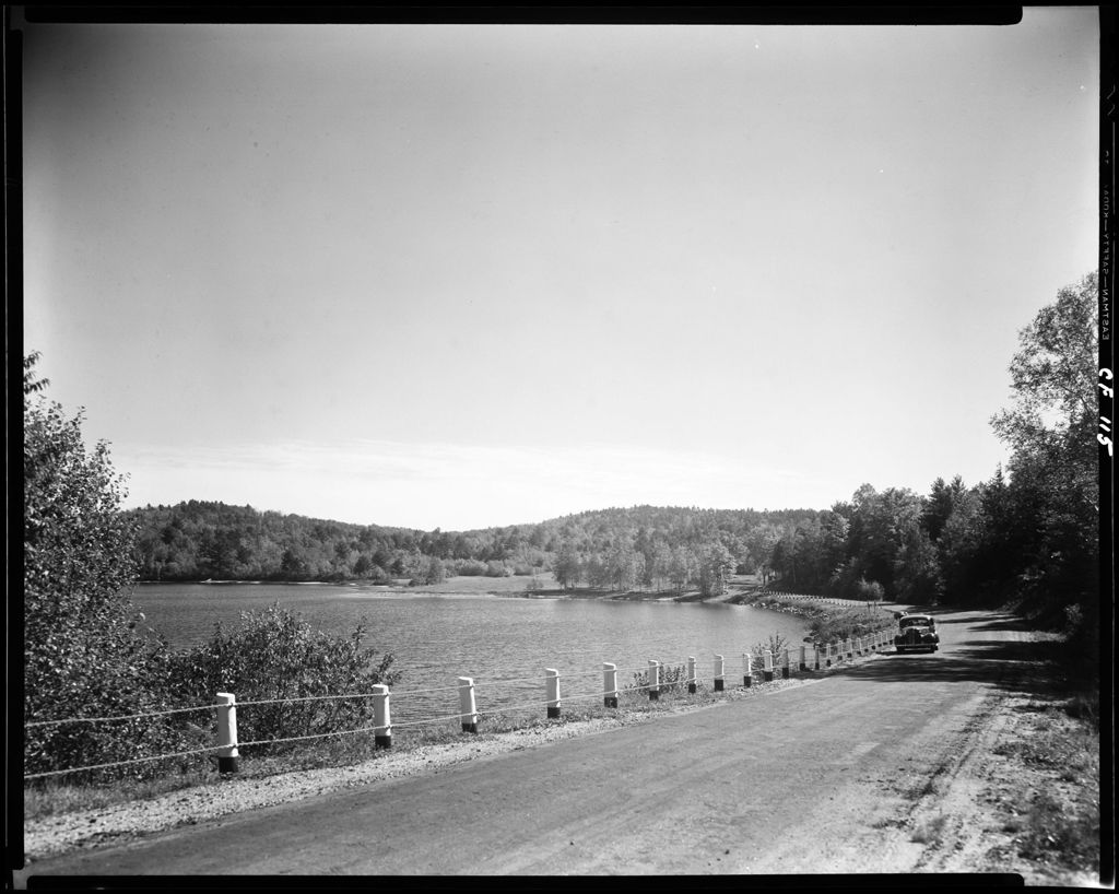 Miniature of Tarred Road Along Burnt Meadow Pond In Brownfield
