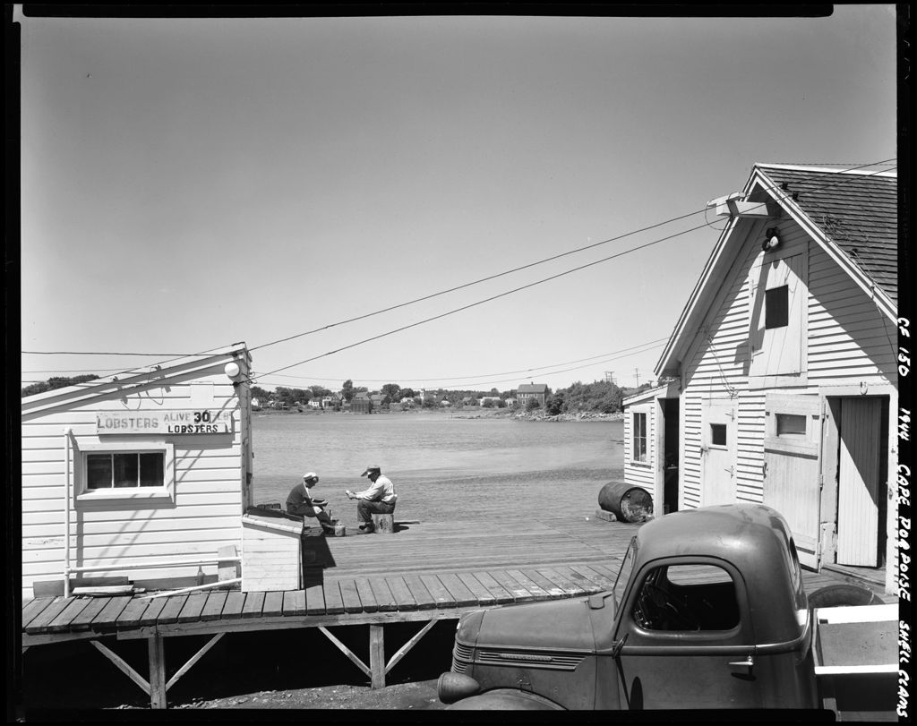 Miniature of A Lobster Dealer's Wharf At Cape Porpoise