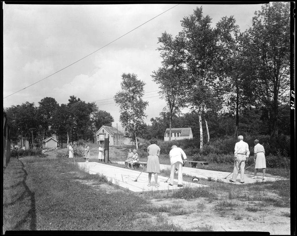 Miniature of Group Of People Playing Shuffle Board In Belgrade