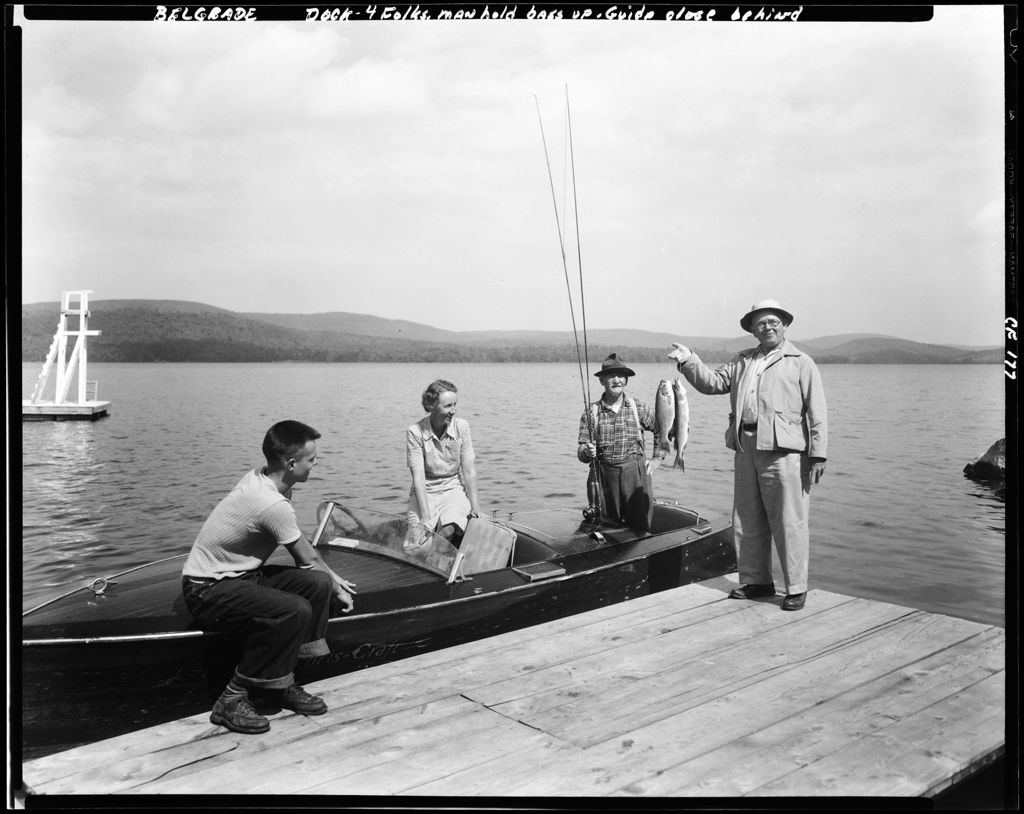 Miniature of Man In Boat Showing Off His Catch Of Fish In Belgrade