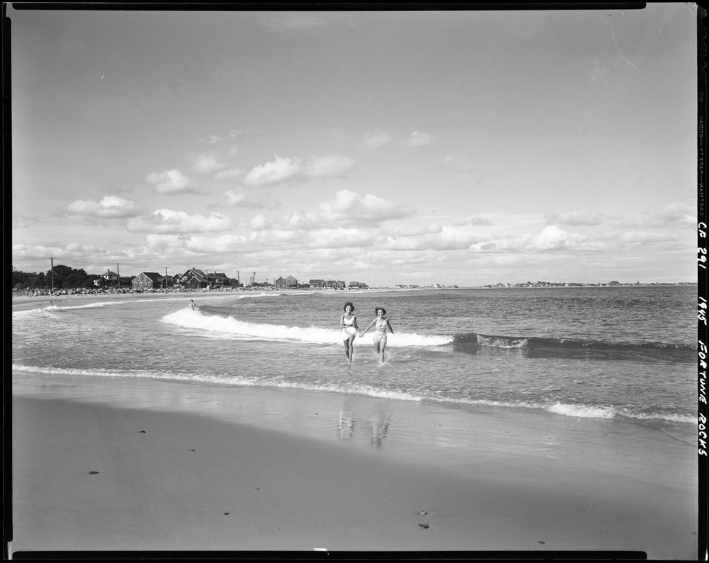 Miniature of Two Girls Running From The Water